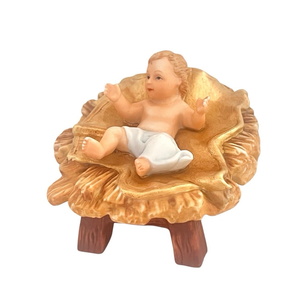 Franklin Mint The Nativity Baby Jesus Gianni Benvenuti 1989 Paint Worn READ